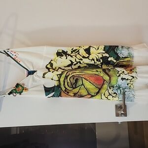 Kessley White Embroidered Dress